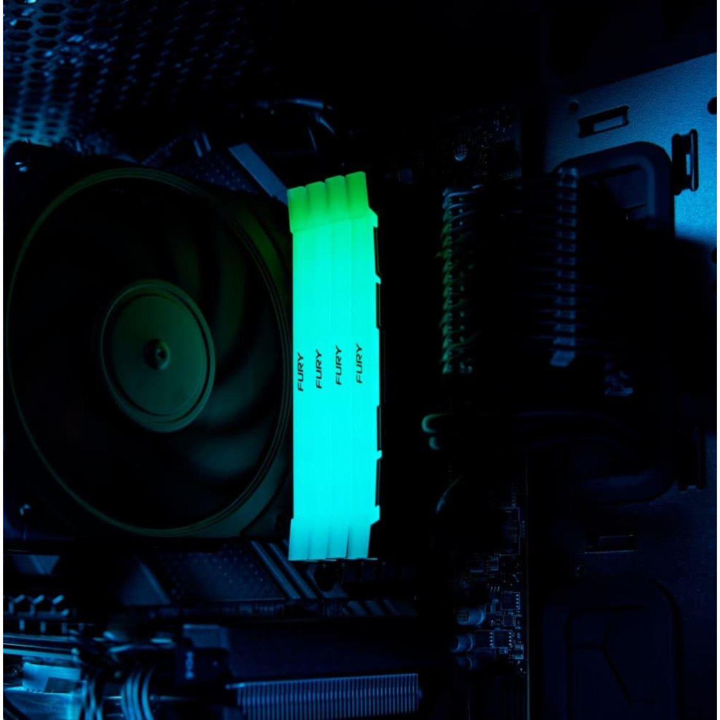 Модуль памяти Kingston Fury DDR4 16GB (2x8) 4000MHz Renegade RGB (KF440C19RB2AK2/16) Б/у