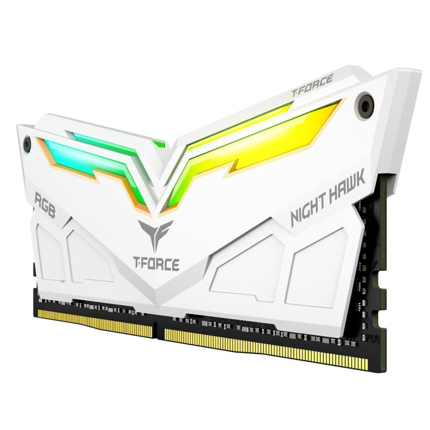Модуль памяти Team DDR4 16Gb (2x8) T-Force Night Hawk White RGB 3000 MHz (TF2D48G3000HC16CBK) Б/у