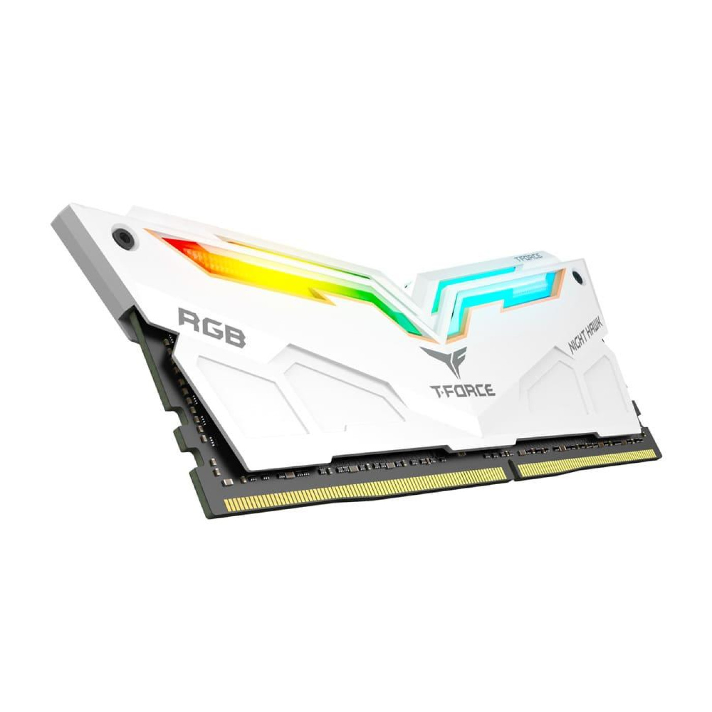 Модуль памяти Team DDR4 16Gb (2x8) T-Force Night Hawk White RGB 3000 MHz (TF2D48G3000HC16CBK) Б/у