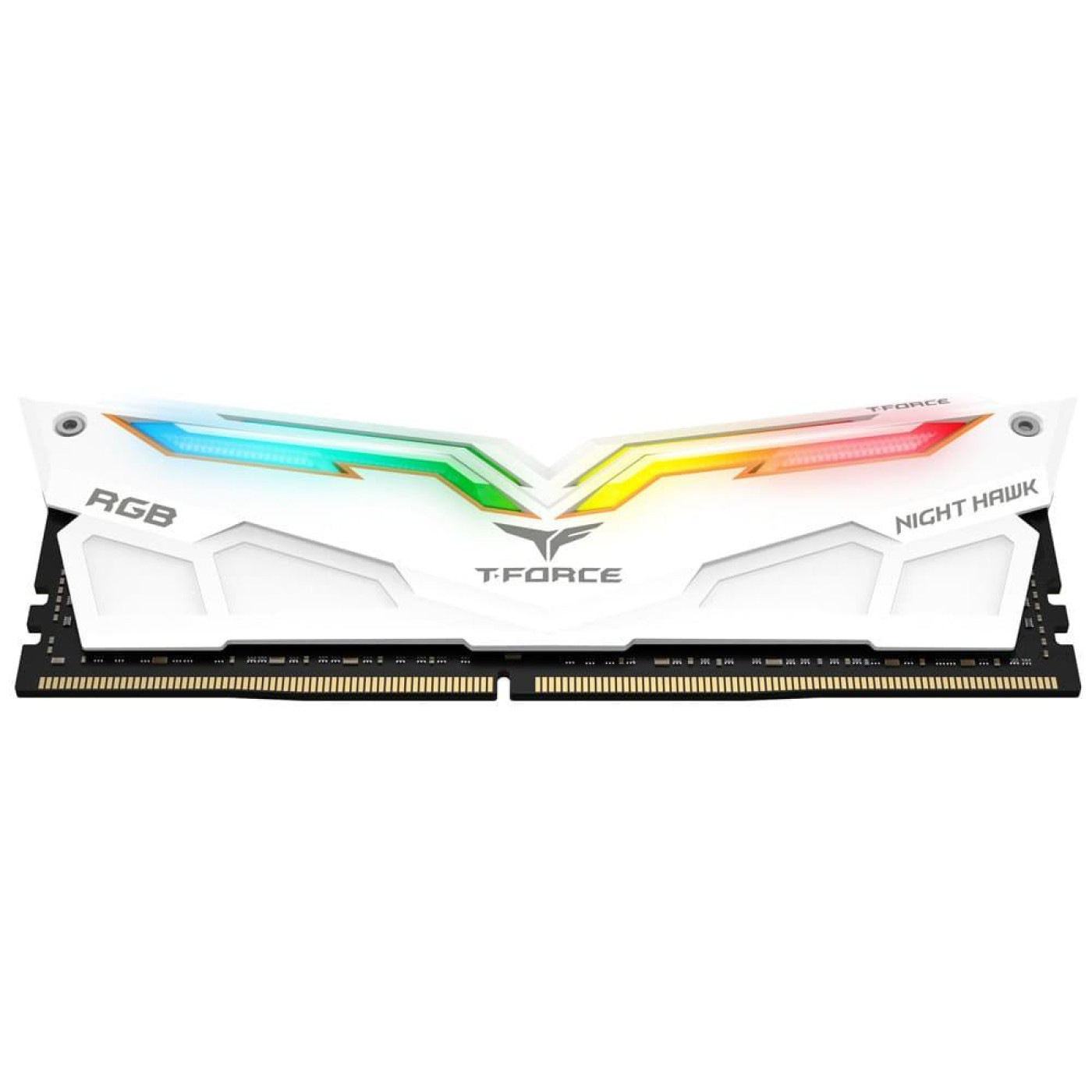 Модуль памяти Team DDR4 16Gb (2x8) T-Force Night Hawk White RGB 3000 MHz (TF2D48G3000HC16CBK) Б/у