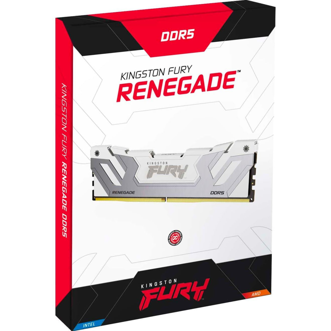 Модуль памяти Kingston Fury DDR5 48GB (2x24) 8400Mhz Renegade White XMP (KF584CU40RWK2-48)