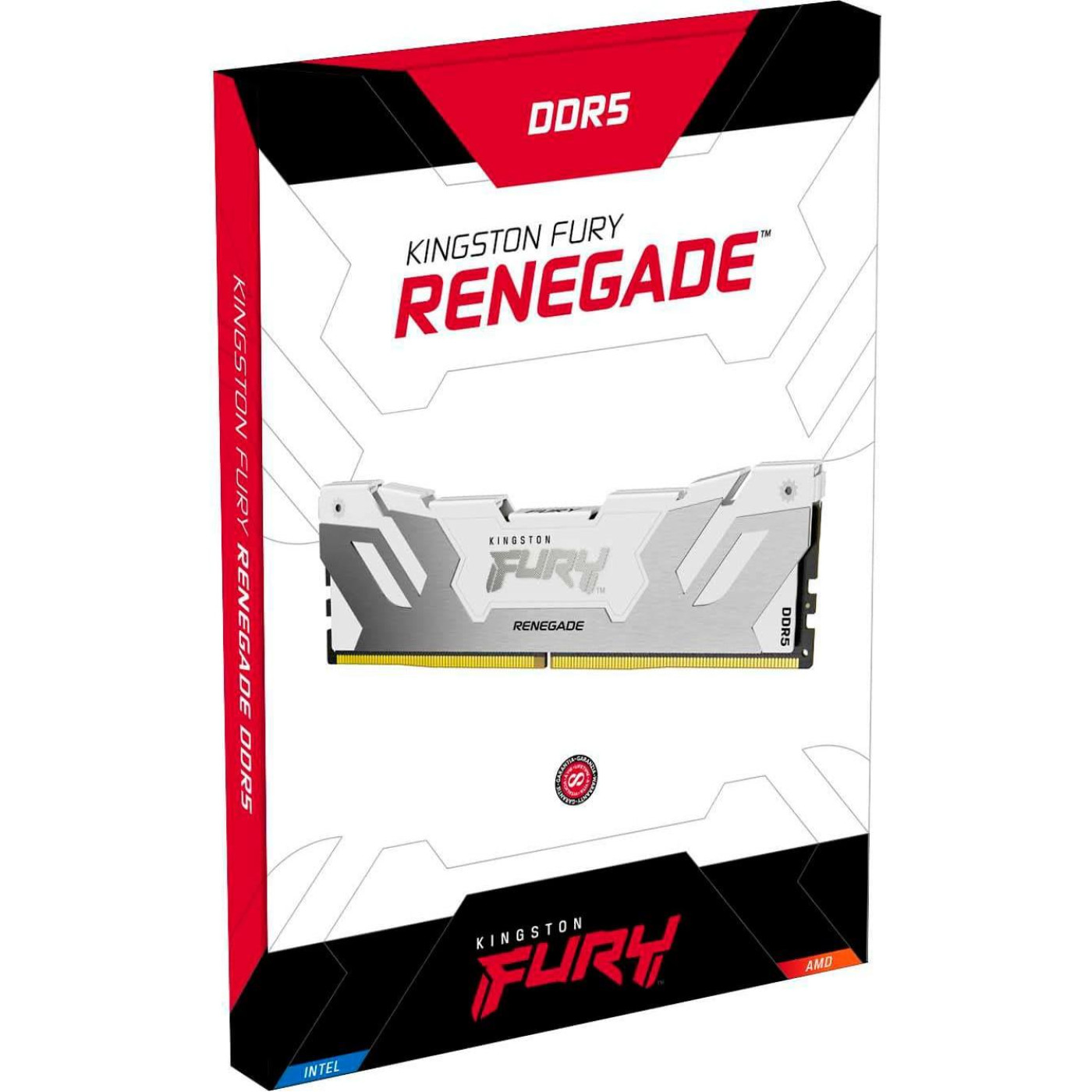 Модуль пам'яті Kingston Fury DDR5 16GB 7200MHz Renegade White XMP (KF572C38RW-16)