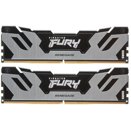 Модуль пам'яті Kingston Fury DDR5 96GB (2x48) 6400MHz Renegade Silver XMP (KF564C32RSK2-96)