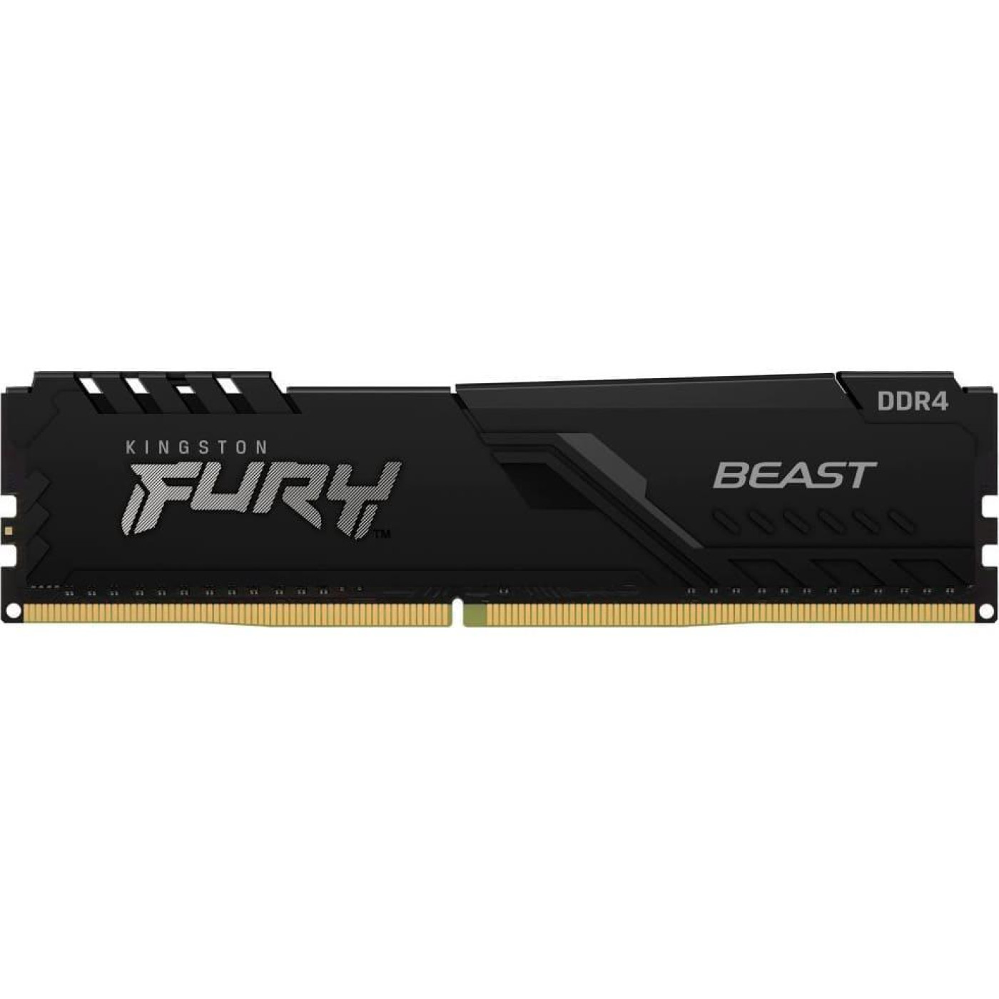 Модуль пам'яті Kingston Fury DDR4 64GB (4x16GB) 3200MHz Beast Black (KF432C16BB1K4/64)