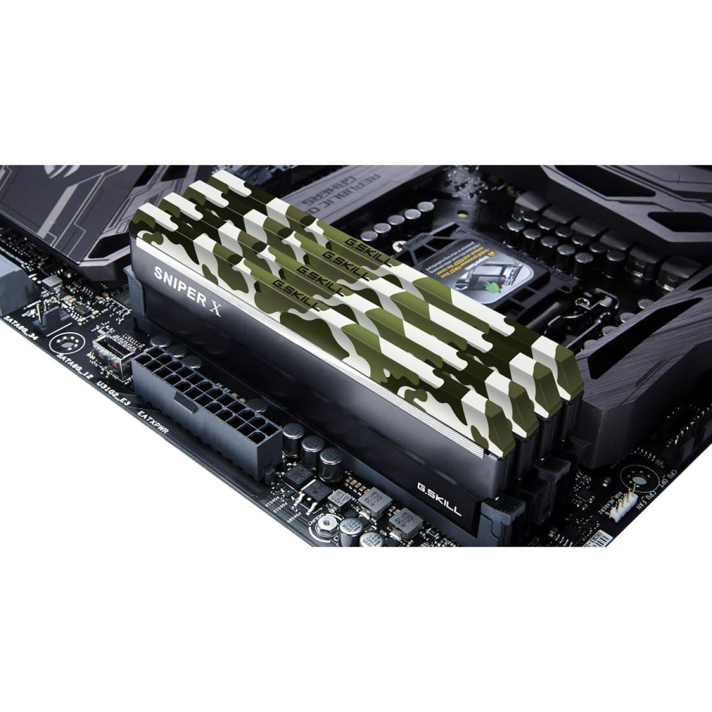Модуль пам'яті G.Skill DDR4 16Gb (2x8) SniperX Classic Camo 3200 MHz (F4-3200C16D-16GSXFB)