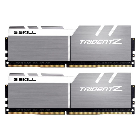 Модуль пам'яті G.Skill DDR4 16Gb (2x8) Trident Z Silver White 3200MHz (F4-3200C16D-16GTZSW)
