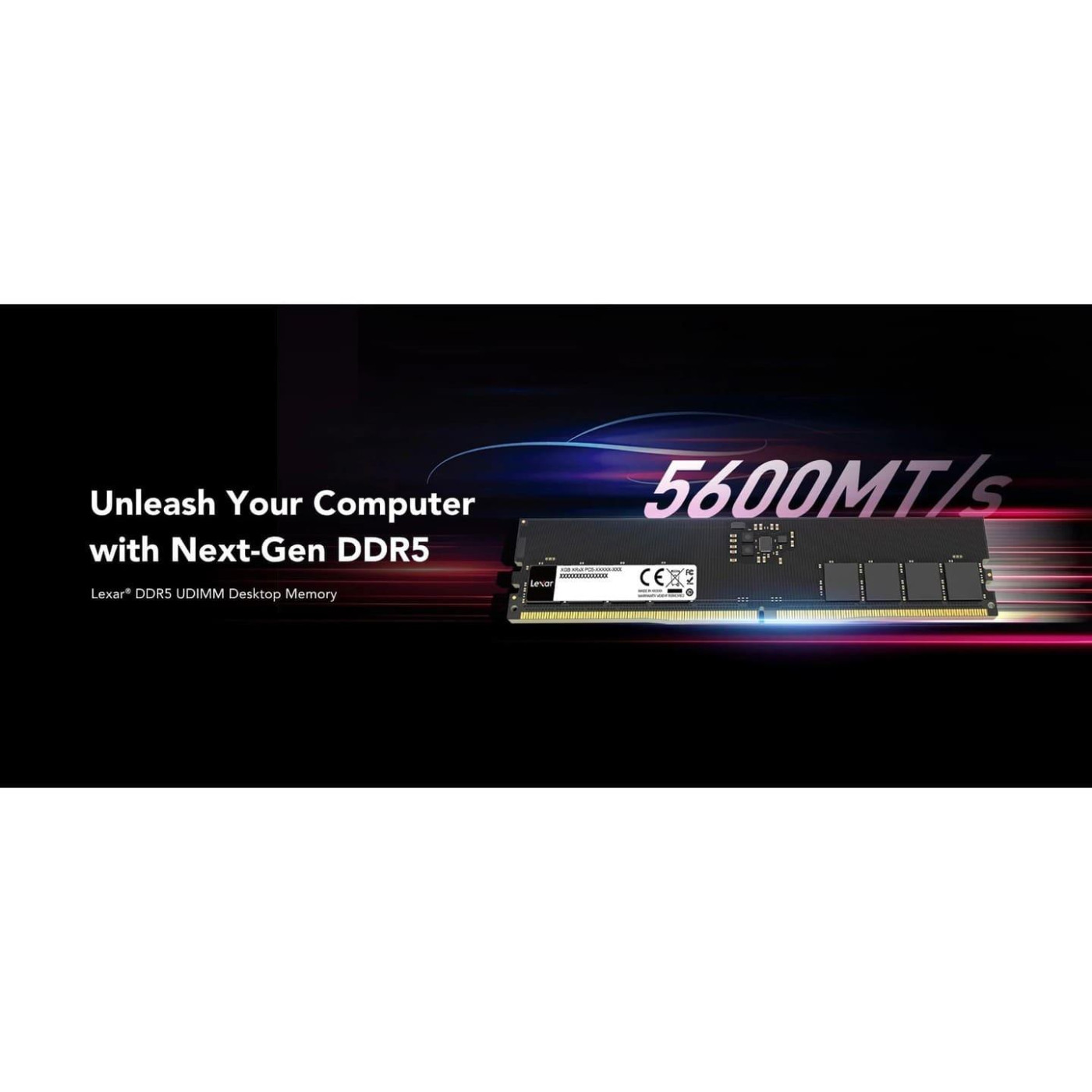 Модуль пам'яті Lexar DDR5 8GB 5600MHz (LD5U08G56C46ST-BGS)