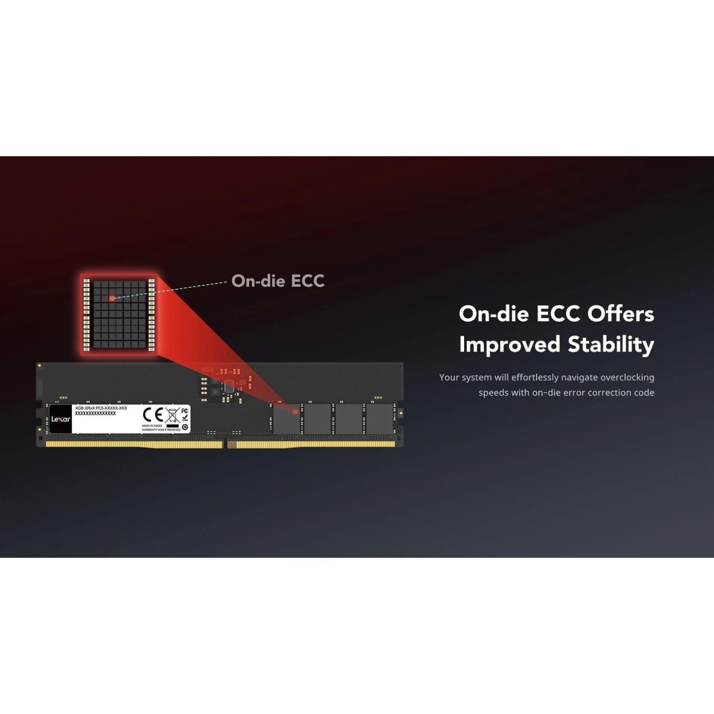 Модуль пам'яті Lexar DDR5 8GB 5600MHz (LD5U08G56C46ST-BGS)