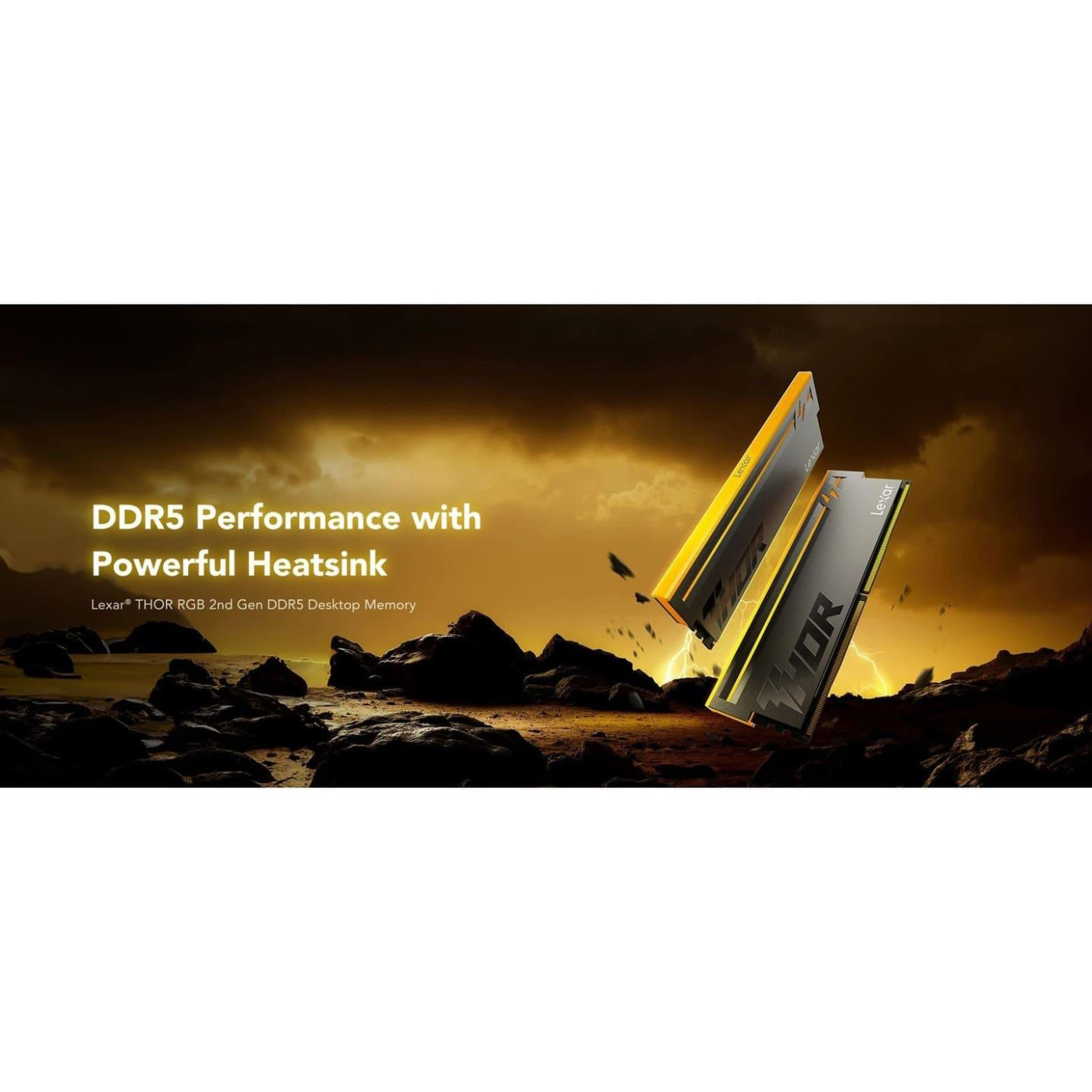 Модуль пам'яті Lexar DDR5 16GB THOR 2.0 6000Mhz CL36 RGB (LD5U16G60C36BV-RGS)