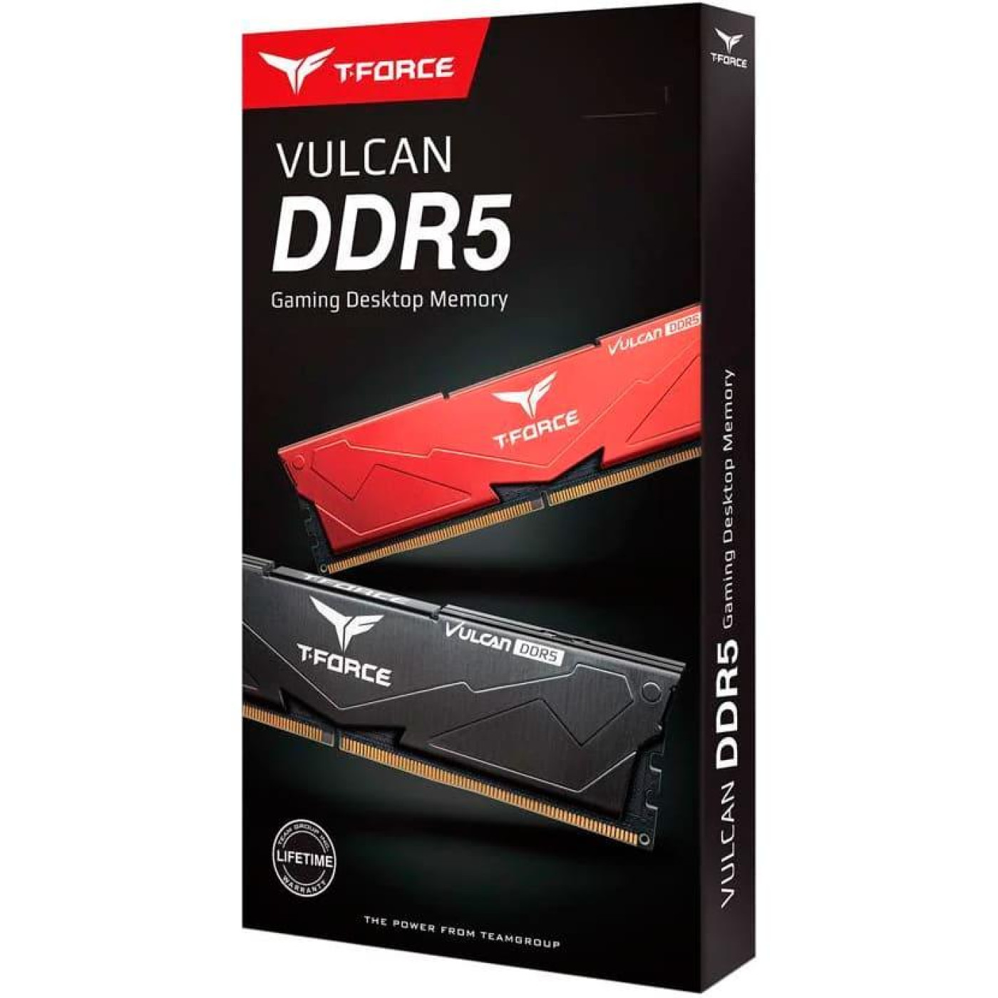 Модуль пам'яті Team DDR5 32Gb (2x16) T-Force Vulcan 6400MHz Red (FLRD532G6400HC40BDC01)
