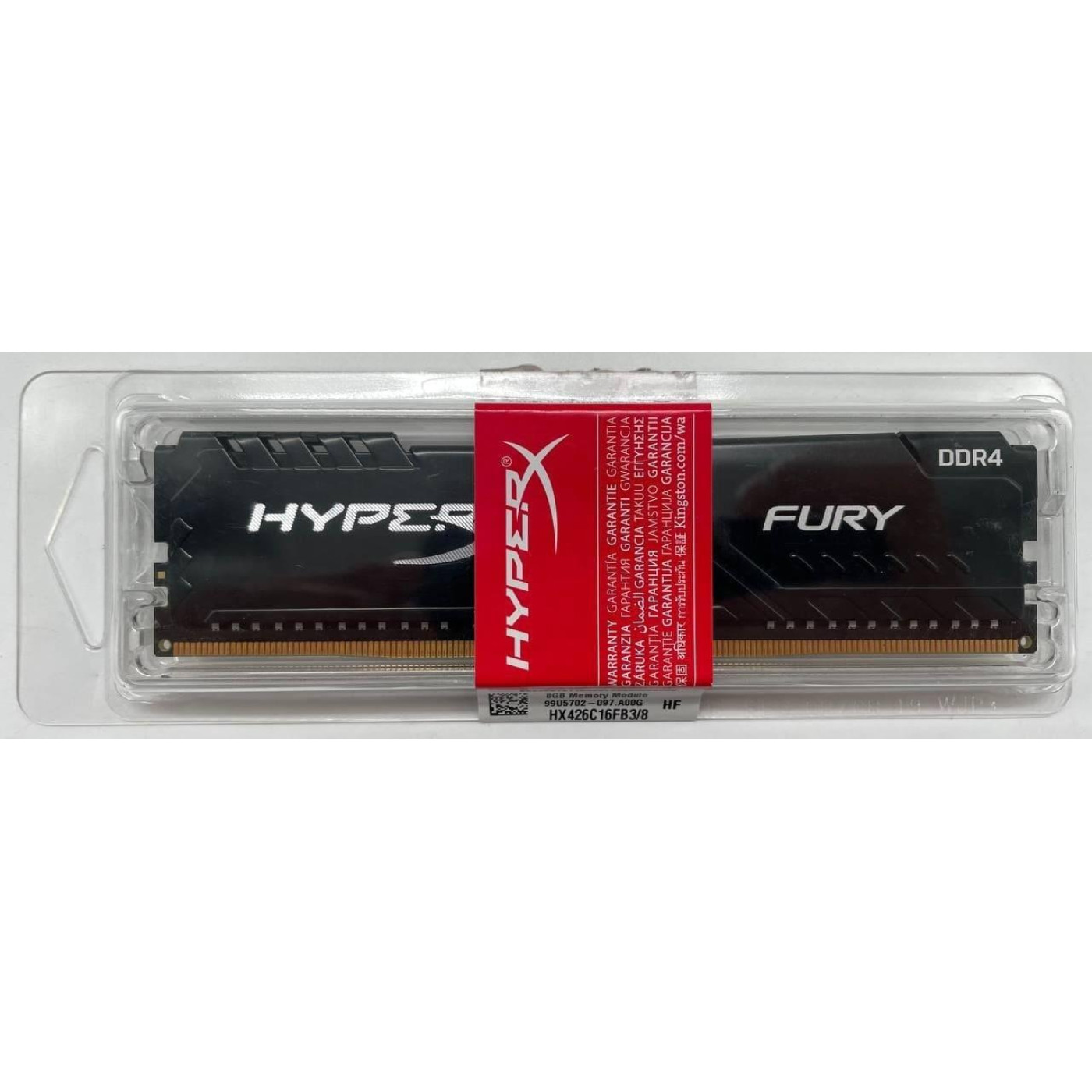 Модуль памяти HyperX DDR4 4Gb Kingston Fury Black 2666Mhz (HX426C16FB3/4) Б/у