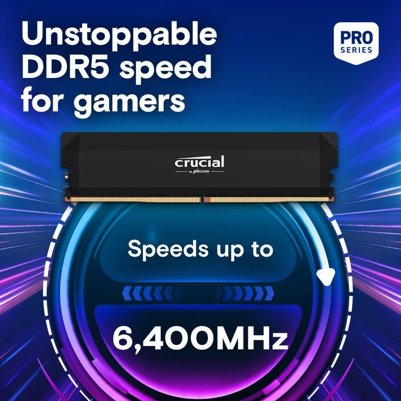Модуль пам'яті Crucial DDR5 32GB (2x16) Pro 6400Mhz Overclocking EXPO/XMP 3.0 (CP2K16G64C38U5B)