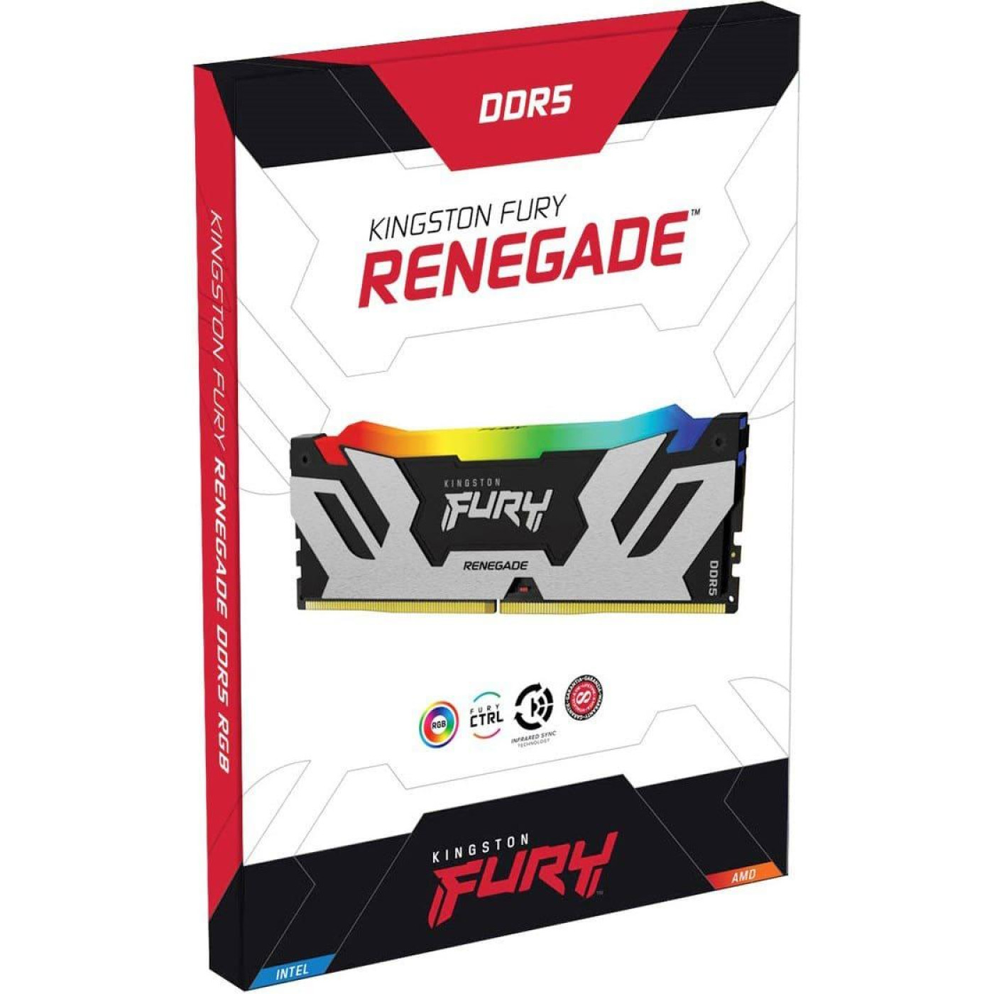 Модуль пам'яті Kingston Fury DDR5 16GB Kingston 8000MHz FURY Renegade RGB XMP (KF580C38RSA-16)