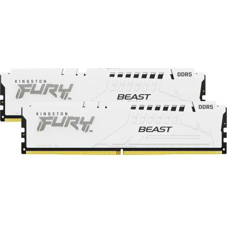 Модуль памяти Kingston Fury DDR5 32GB (2x16) 5200MHz Beast White EXPO (KF552C36BWEK2-32)