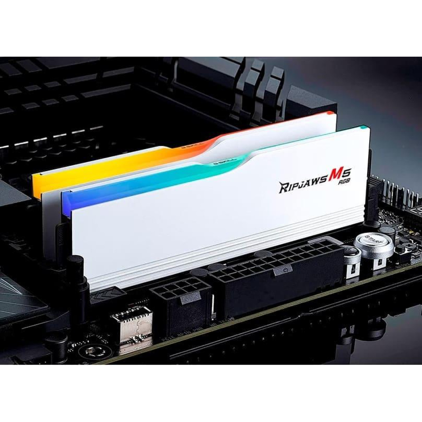 Модуль памяти G.Skill DDR5 32GB (2x16) Ripjaws M5 6400Mhz RGB White XMP 3.0 (F5-6400J3648F16GX2-RM5RW)