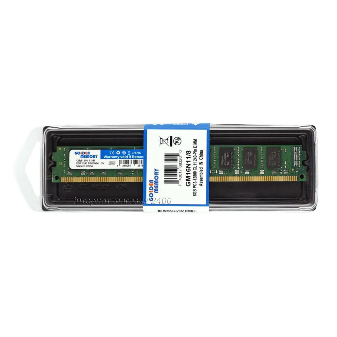 Модуль памяти Golden Memory DDR3 8Gb 1600 Mhz (GM16N11/8)