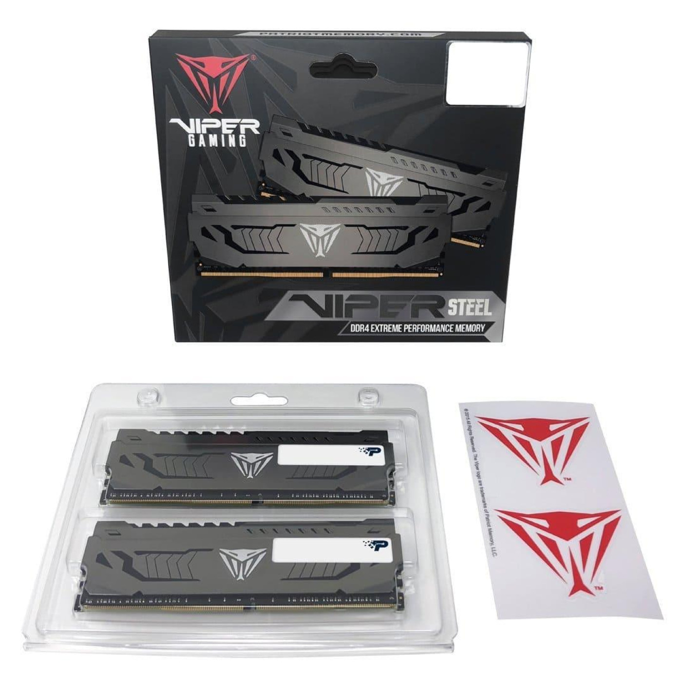 Модуль памяти Patriot DDR4 16Gb (2x8) Viper Steel 3600 MHz Gray (PVS416G360C7K)