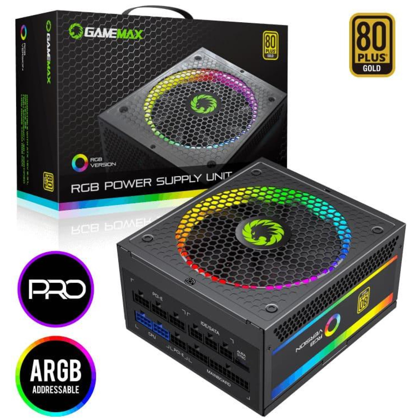Блок живлення GameMax 750W RGB-750 PRO (RGB-750 PRO)