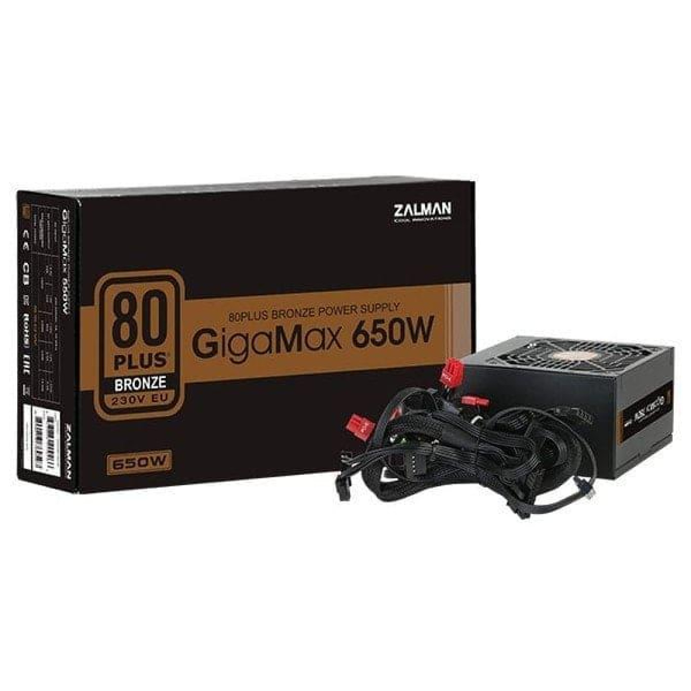 Блок питания Zalman 650W GIGAMAX Bronze 80+ Bronze (ZM650-GVII) Black Б/у