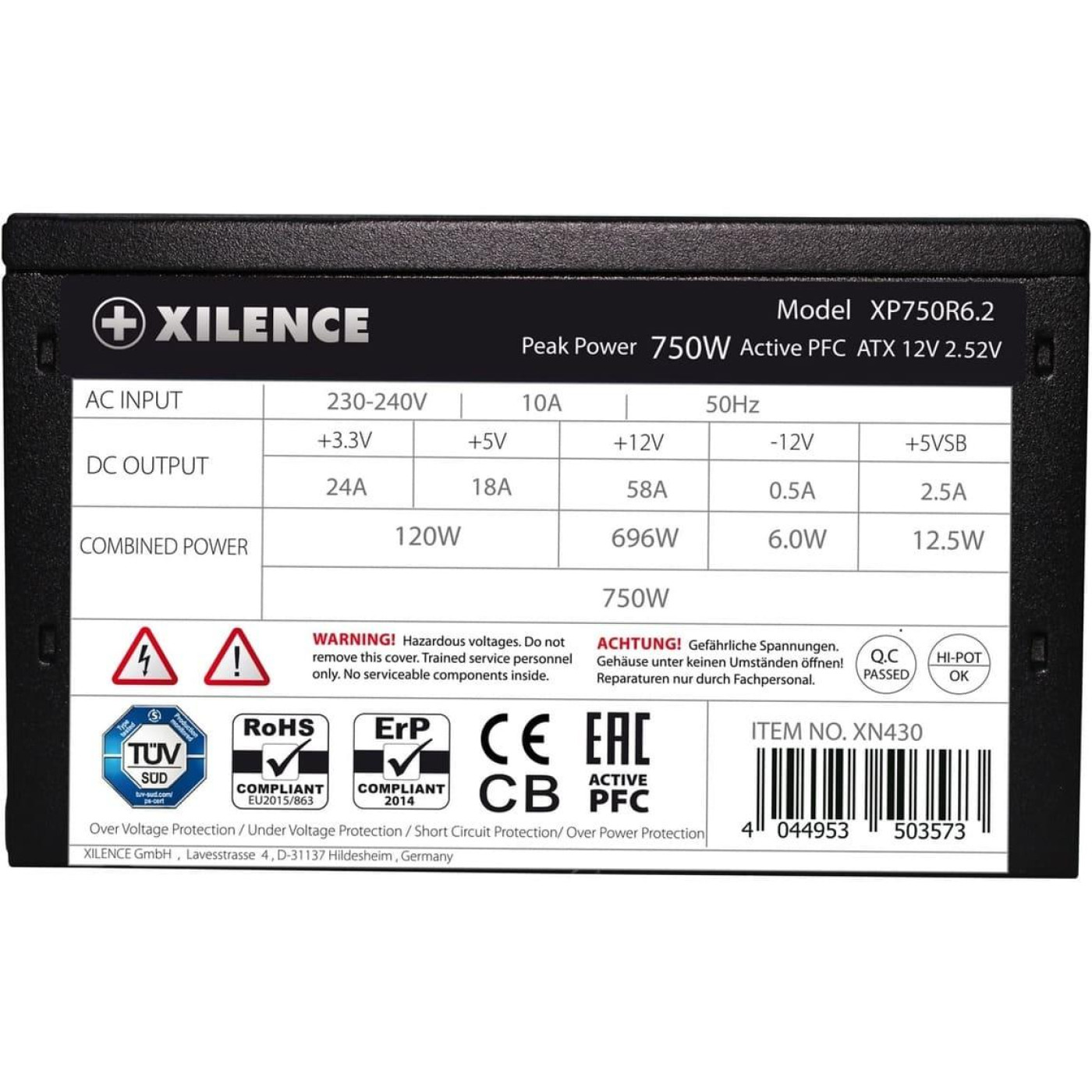 Блок питания Xilence 750W (XP750R6.2)