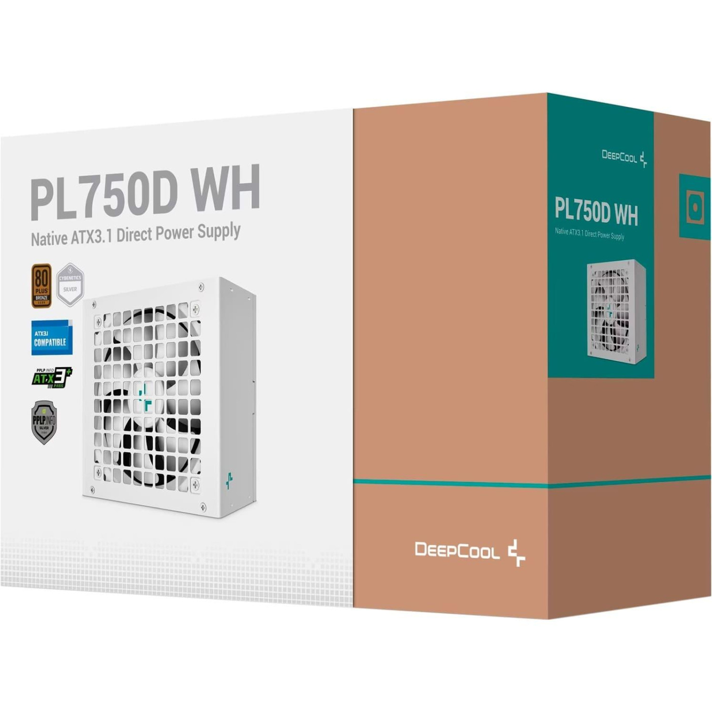 Блок питания Deepcool PL750D WH 750W 80+ Bronze ATX 3.0 White (R-PL750D-FC0W-EU-V2)