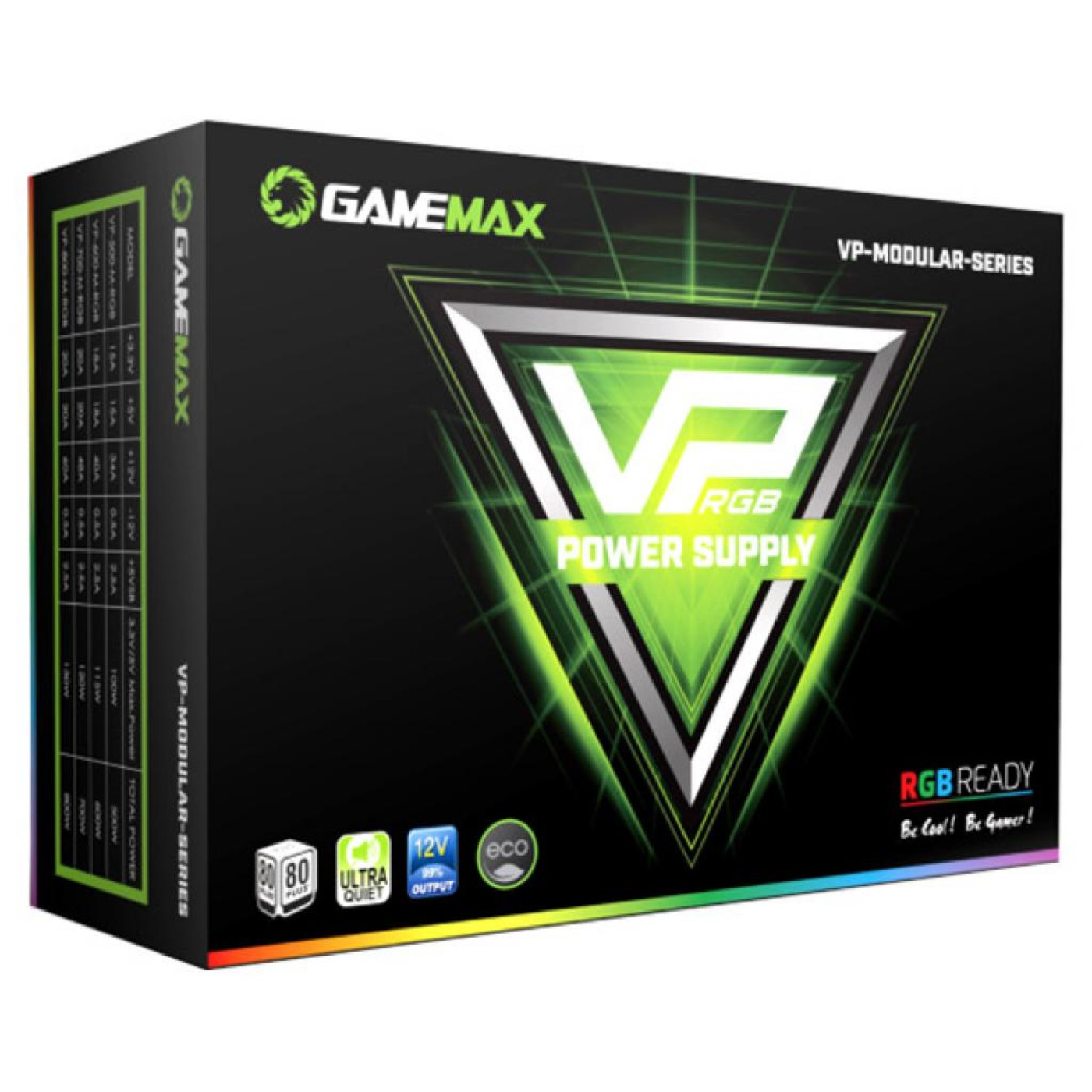Блок питания GameMax 700W (VP-700-M-RGB)