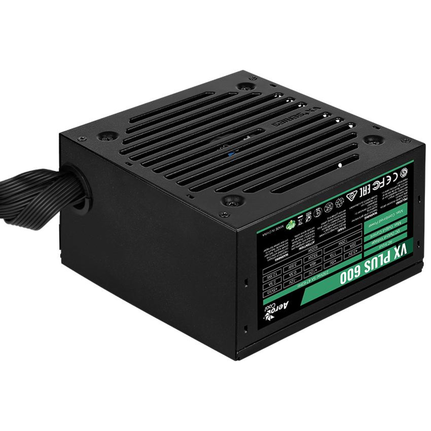 Блок питания Aerocool VX Plus Stealth 600W (ACPN-VS60NEY.12)