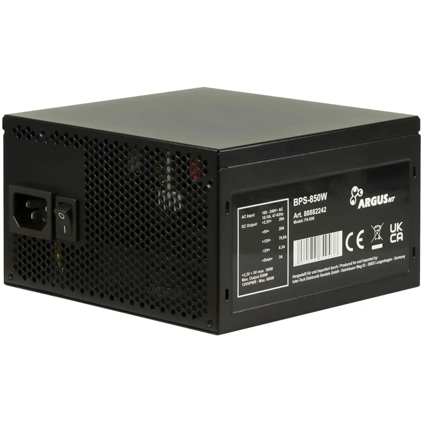 Блок питания Argus 850W (BPS-850W) Б/у
