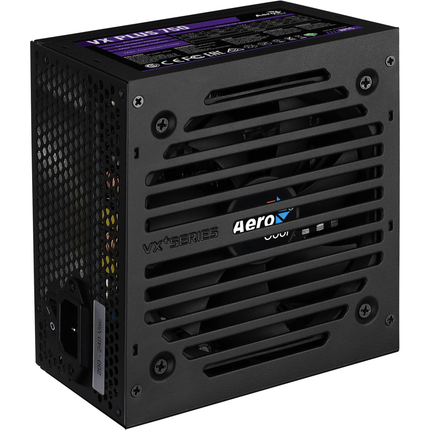 Блок живлення Aerocool VX Plus Stealth 750W (ACPN-VS75AEY.12) Black