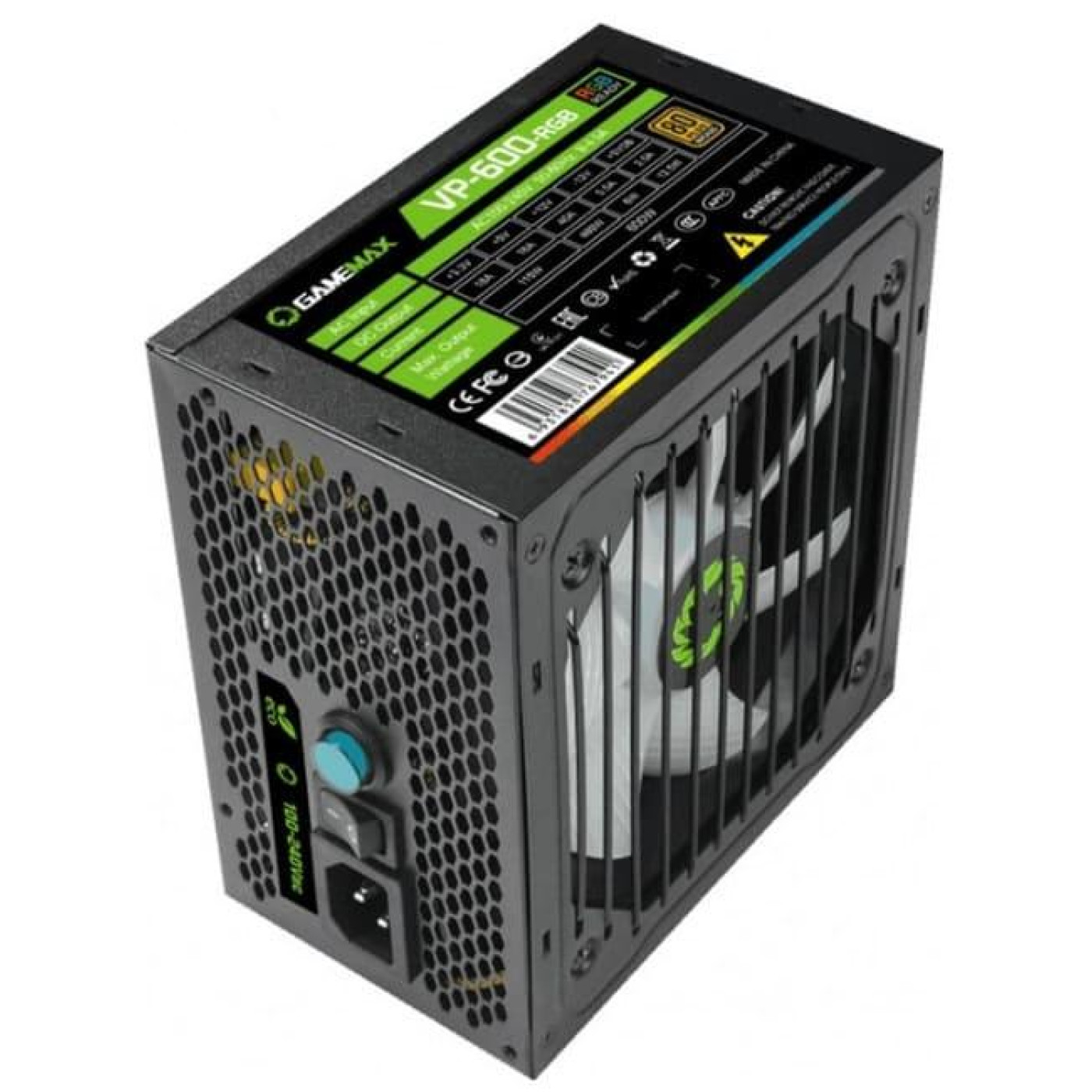 Блок питания GameMax VP-600-RGB 600W 80+ (VP-600-RGB) Black Б/у