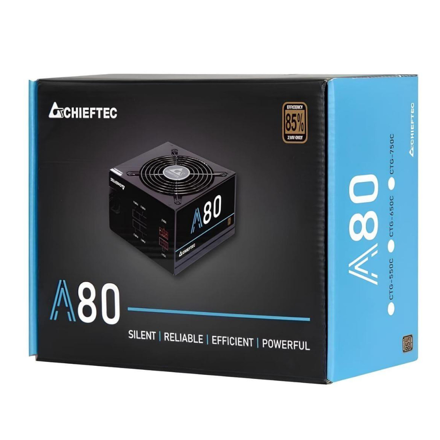 Блок питания Chieftec A80 750W (CTG-750C) Black Б/у