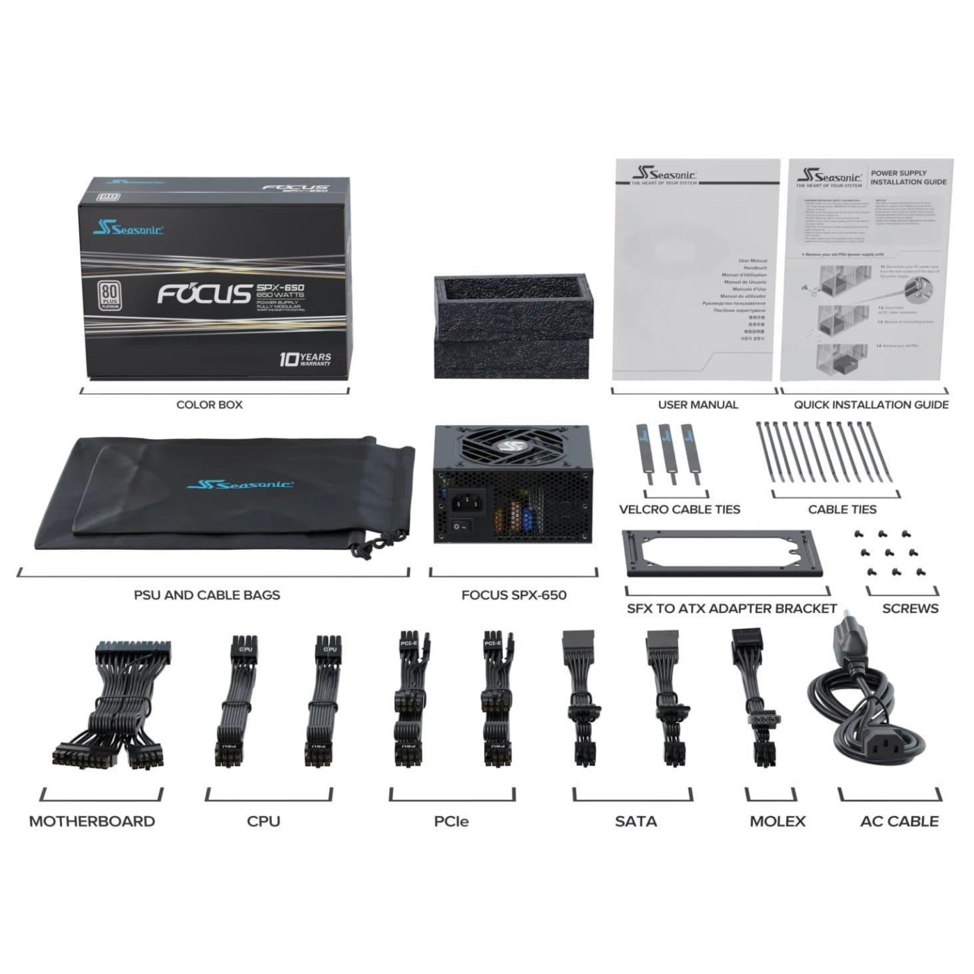 Блок живлення Seasonic FOCUS SPX 650 650W (FOCUS-SPX-650)