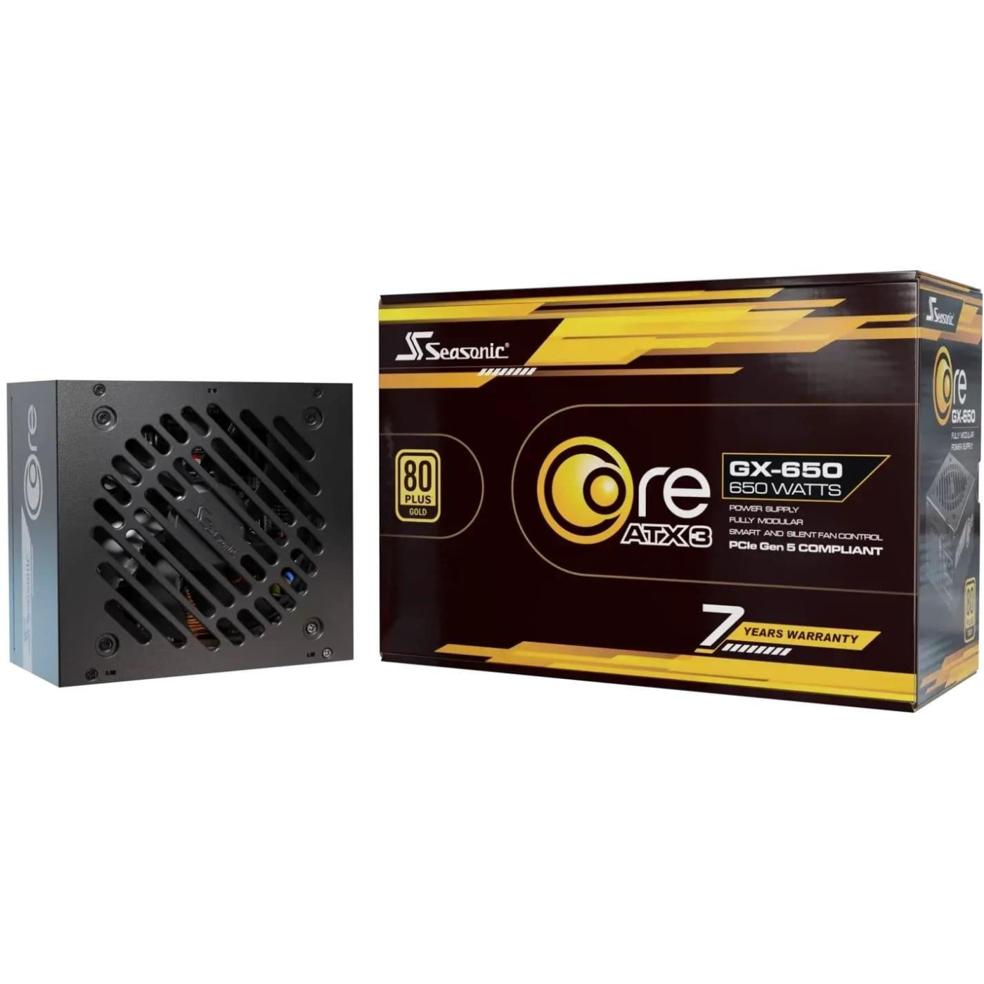 Блок питания Seasonic Core GX 650W ATX 3.1 80+ Gold (CORE GX-650-ATX31)