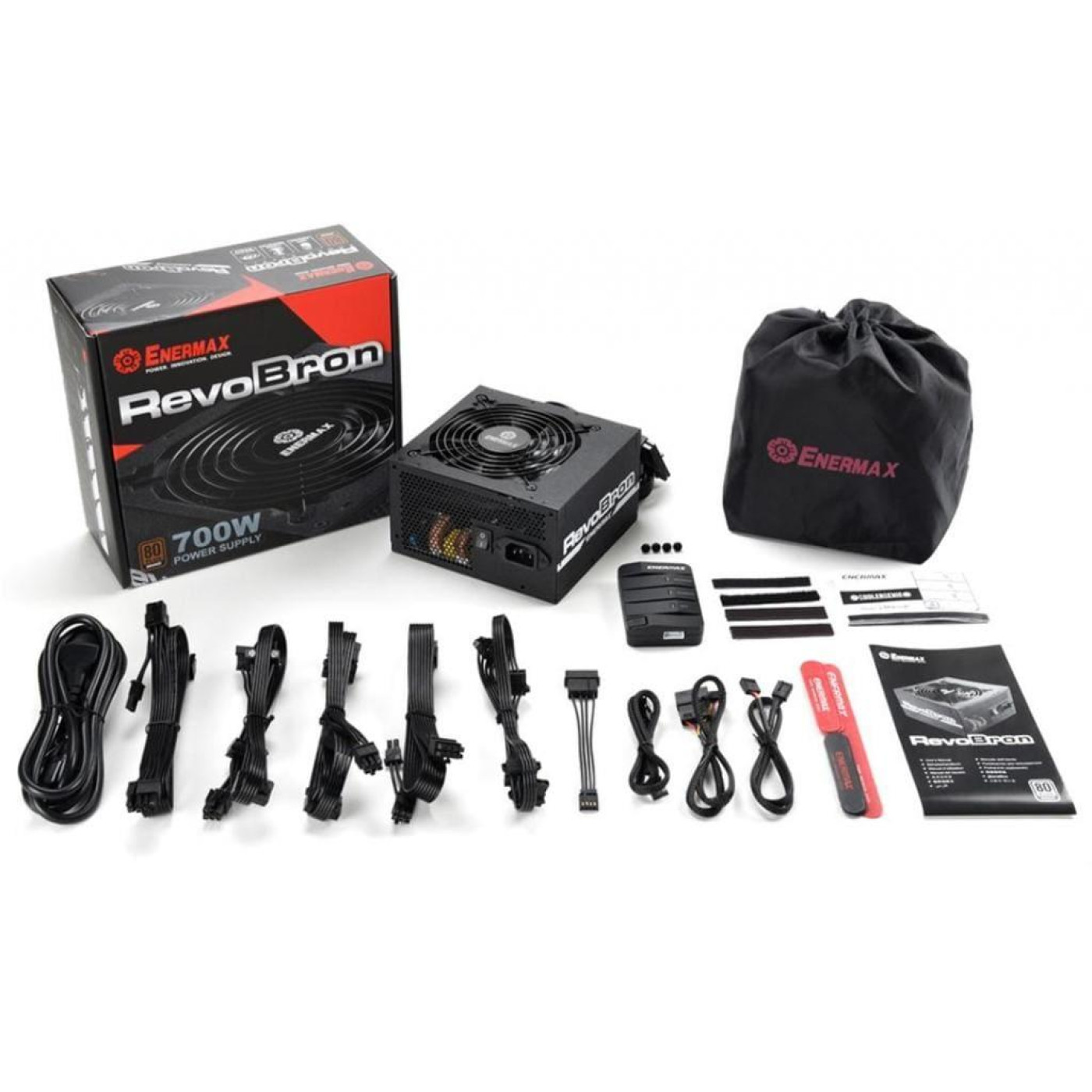 Блок живлення Enermax RevoBron 700W 80+ Bronze (ERB700AWT) Black Б/в,U1