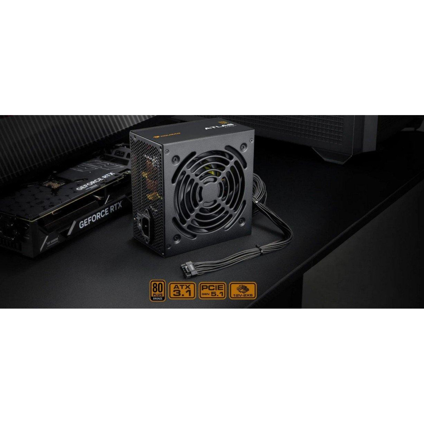 Блок питания Cougar ATLAS 750W ATX 3.1 80+ Bronze (ATLAS (ATX 3.1) 750)