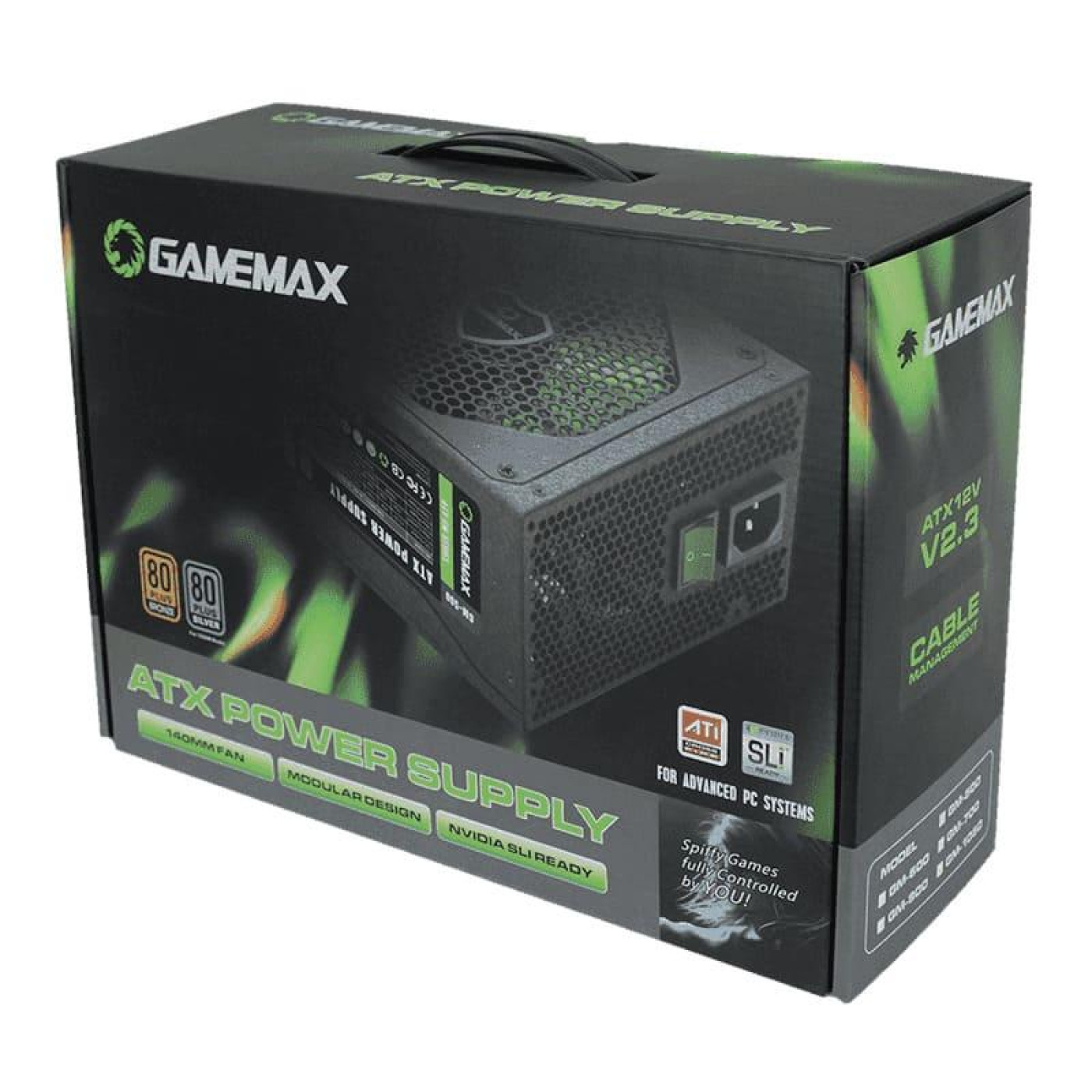 Блок питания GameMax GM-600 600W 80+ Bronze (GM-600-WHITE) White Б/у