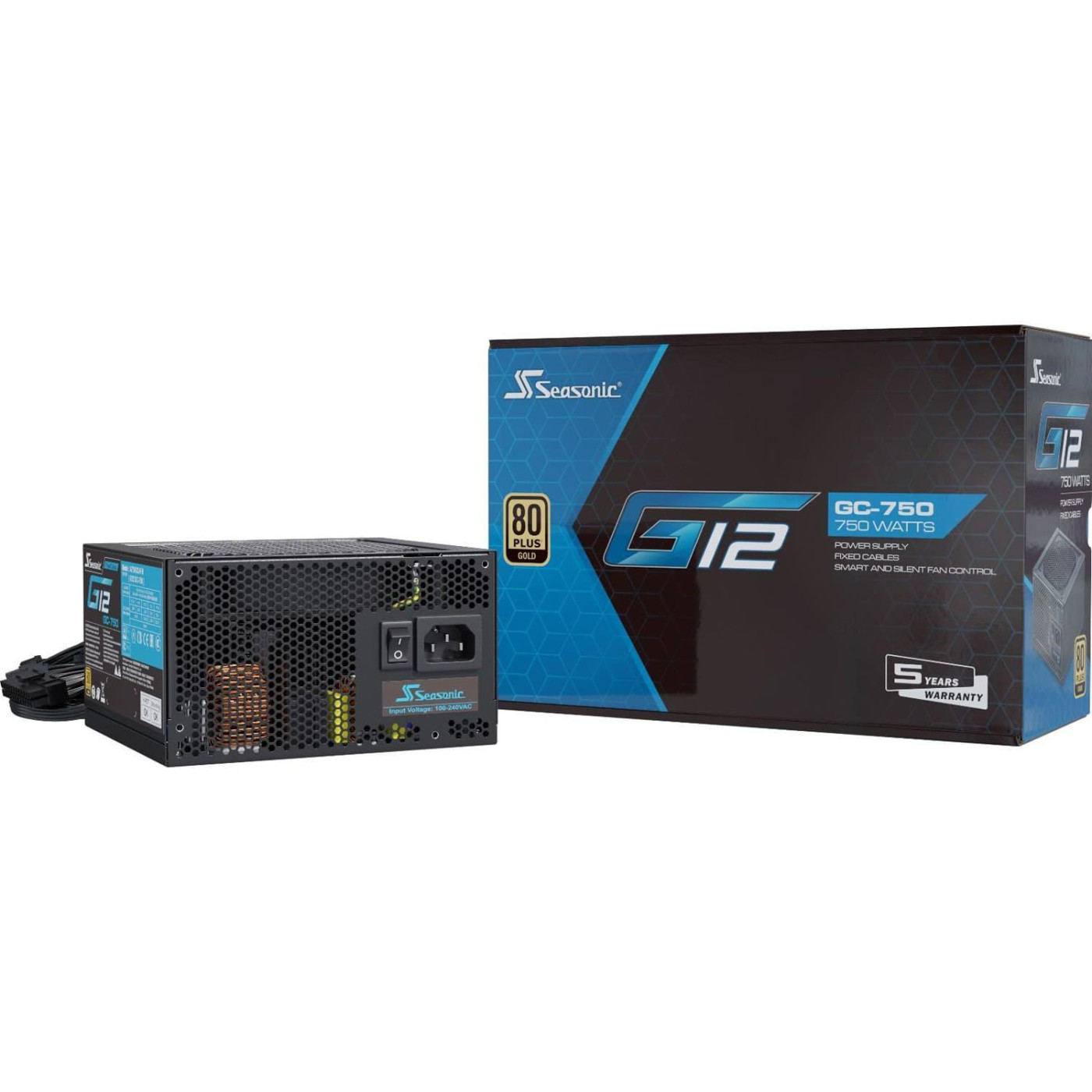Блок живлення Seasonic 750W G12 GOLD 80+ Gold (G12 GC-750) Black