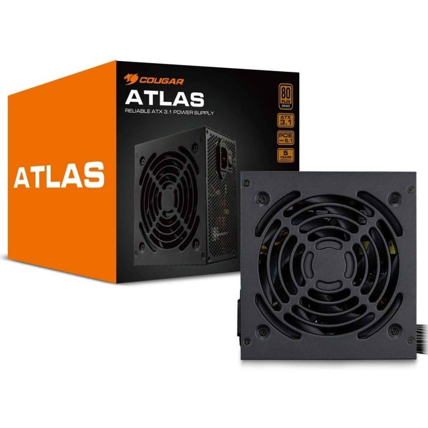Блок живлення Cougar ATLAS 650W ATX 3.1 80+ Bronze (ATLAS (ATX 3.1) 650) Black