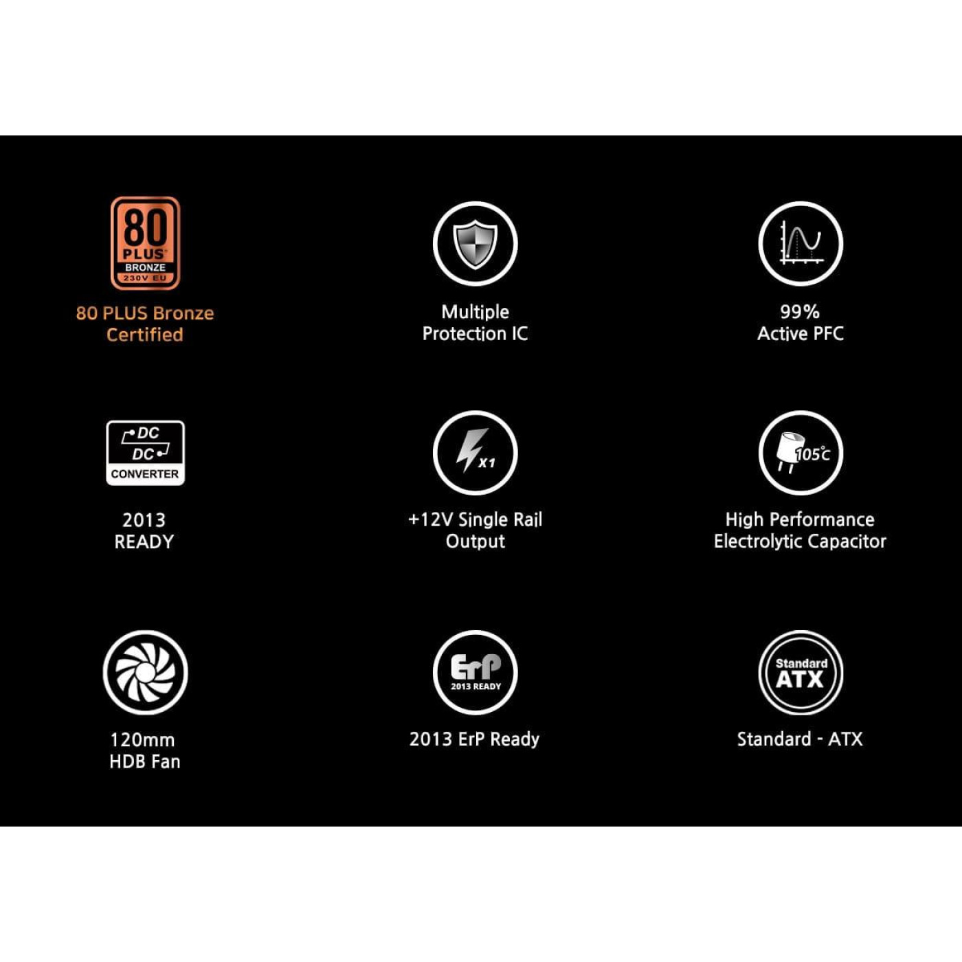 Блок питания Zalman GV2SE 600W 80+ Bronze (ZM600-GV2SE)