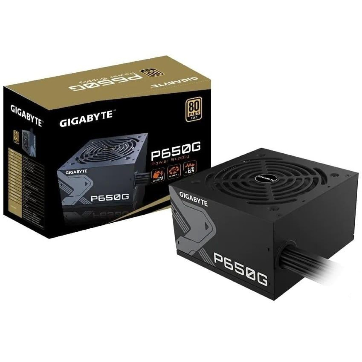 Блок живлення GIGABYTE 650W GP-P650G 80+Gold 80+ Gold (GP-P650G) Black Б/в