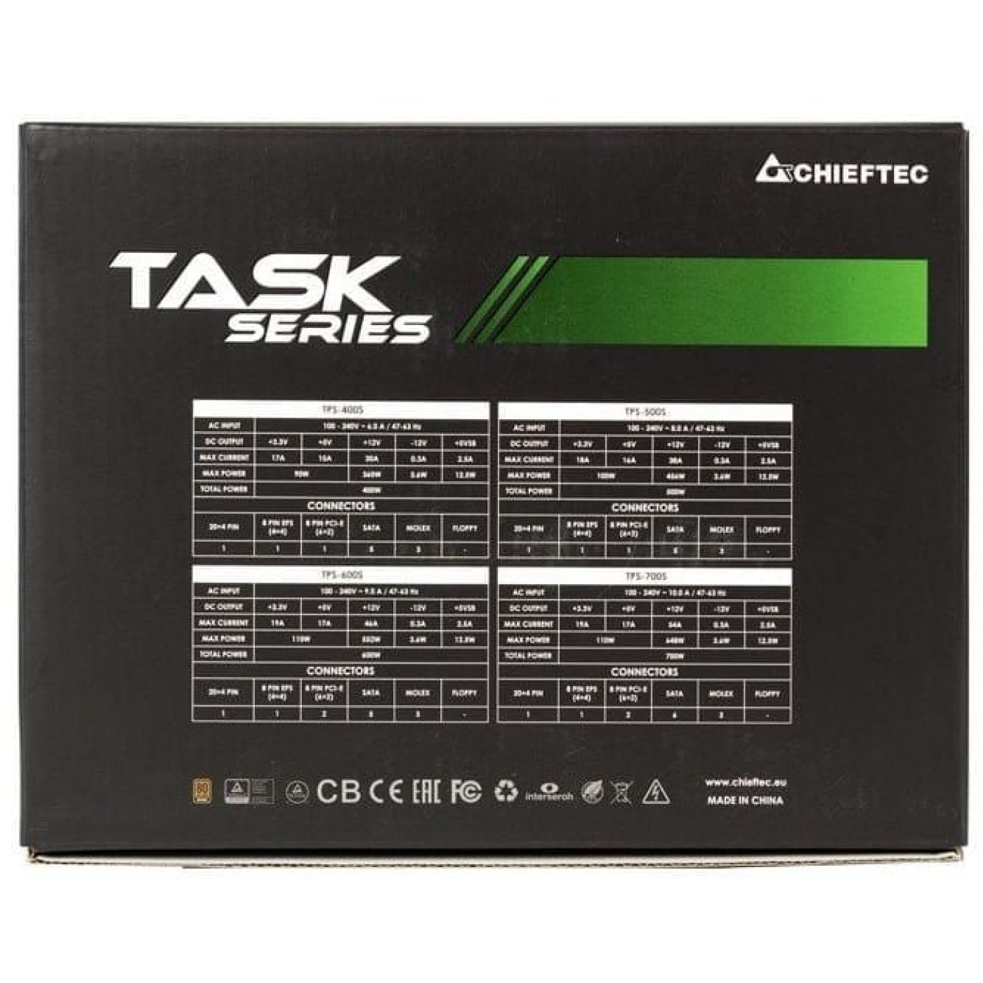 Блок живлення Chieftec Task 600W (TPS-600S)