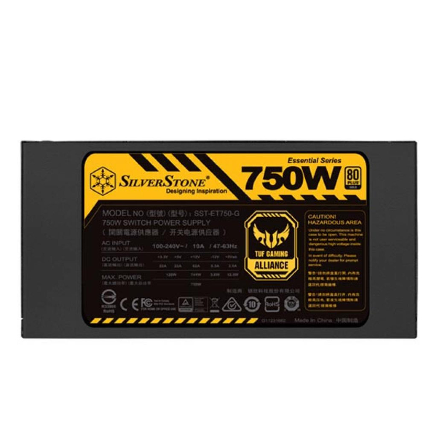Блок питания SilverStone Essential Gold ET750-G 750W 80+ Gold (SST-ET750-G) Black