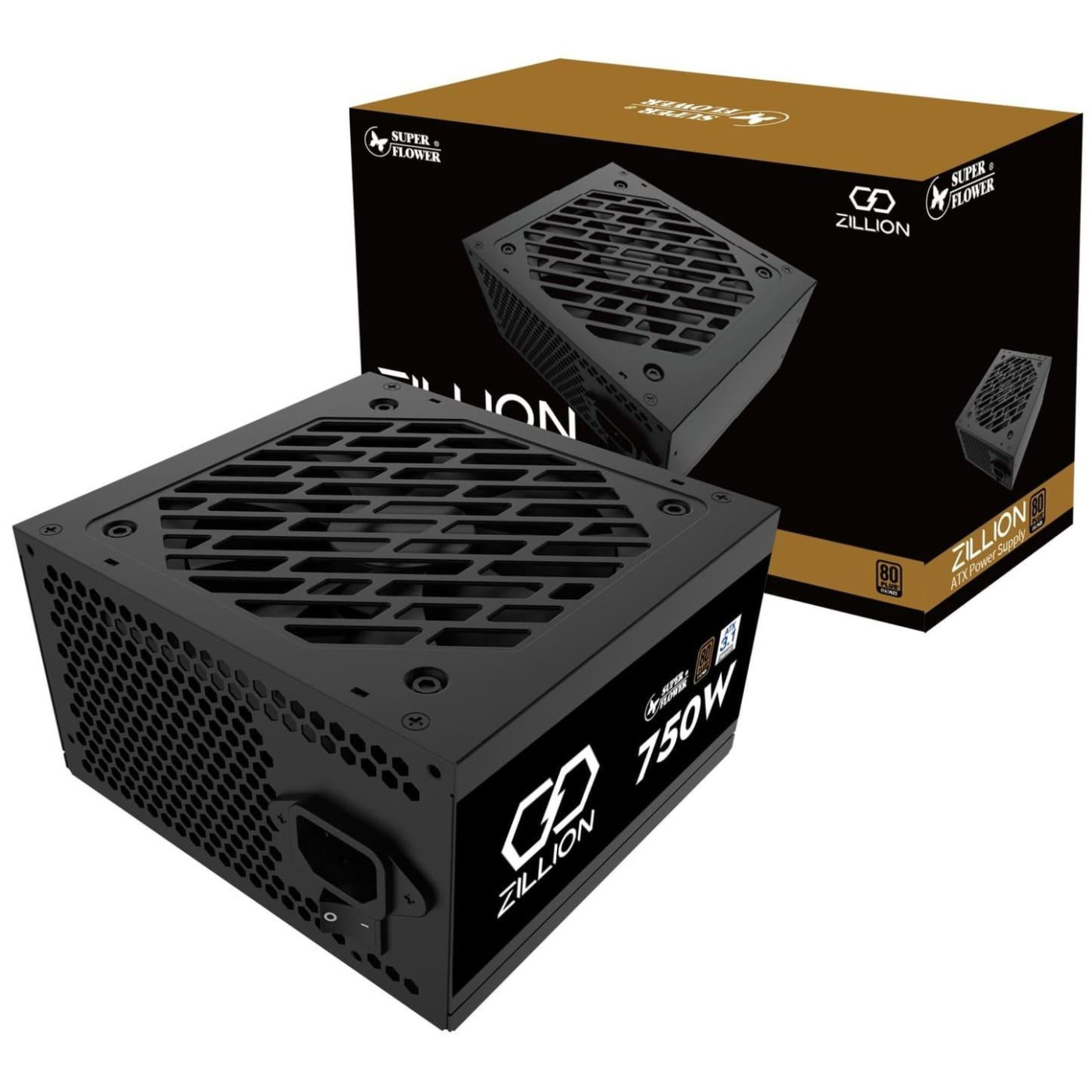Блок питания Super Flower Zillion DB 750W ATX 3.1 80+ Bronze (SF-750Z12DB DA ATX3.1) Black (SF-750Z12DB(DA) ATX3.1)