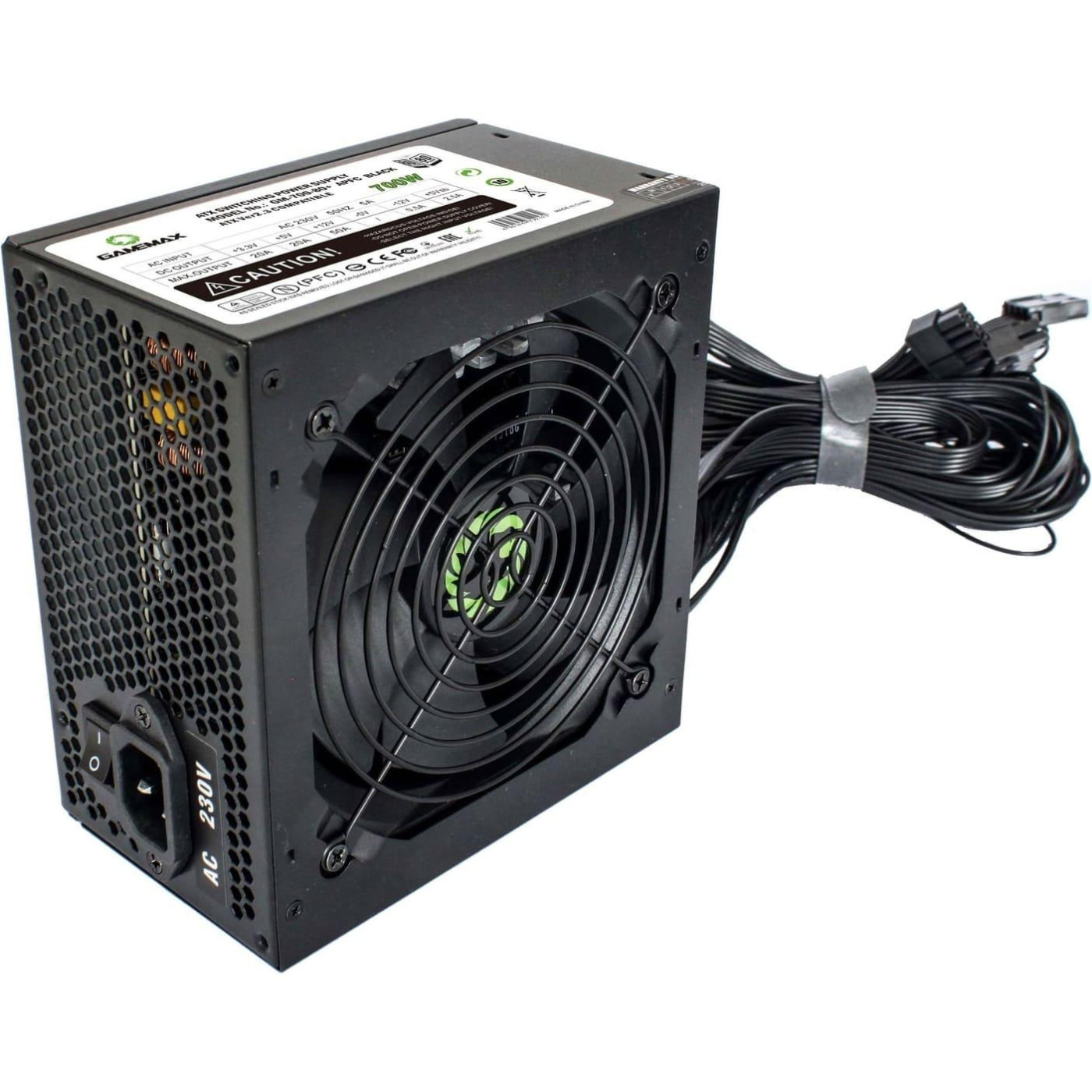 Блок живлення GameMax 700W APFC Black (GM-700 80+ APFC Black)