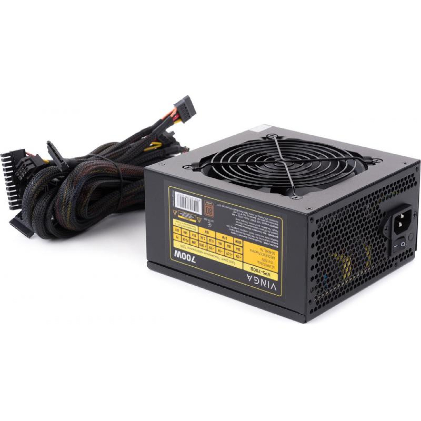 Блок питания Vinga VPS 700W 80+ Bronze (VPS-700B) Black