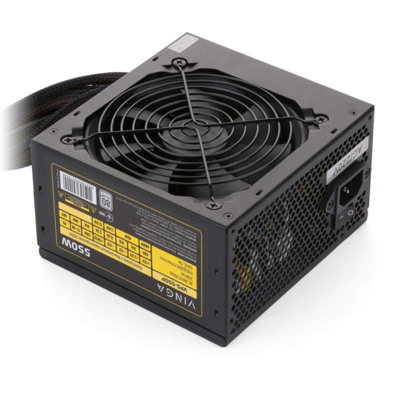 Блок питания Vinga 550W 80+ (VPS-550P) Black