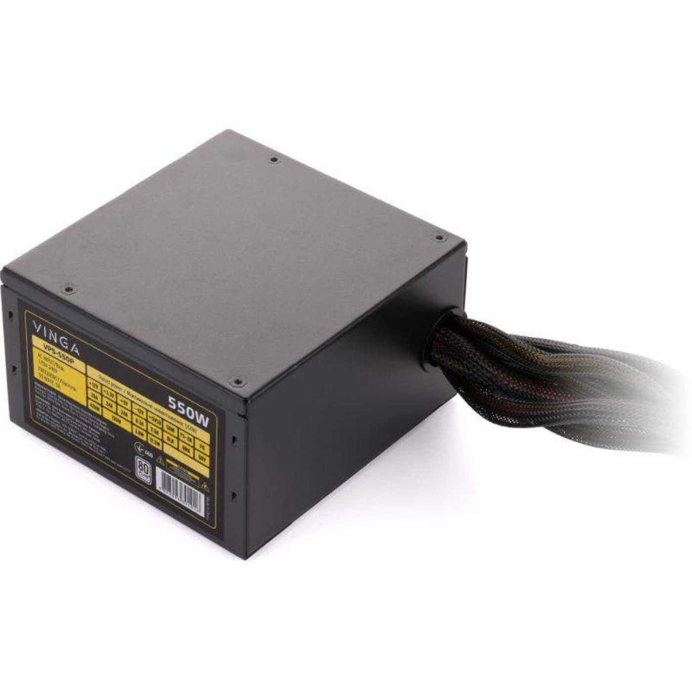 Блок питания Vinga 550W 80+ (VPS-550P) Black