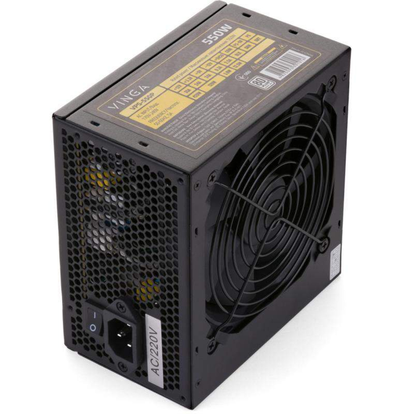 Блок питания Vinga 550W 80+ (VPS-550P) Black