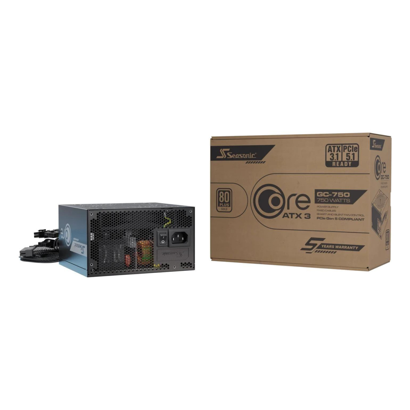 Блок живлення Seasonic Core 750W ATX 3.1 80+ Gold (CORE GC-750 ATX31)