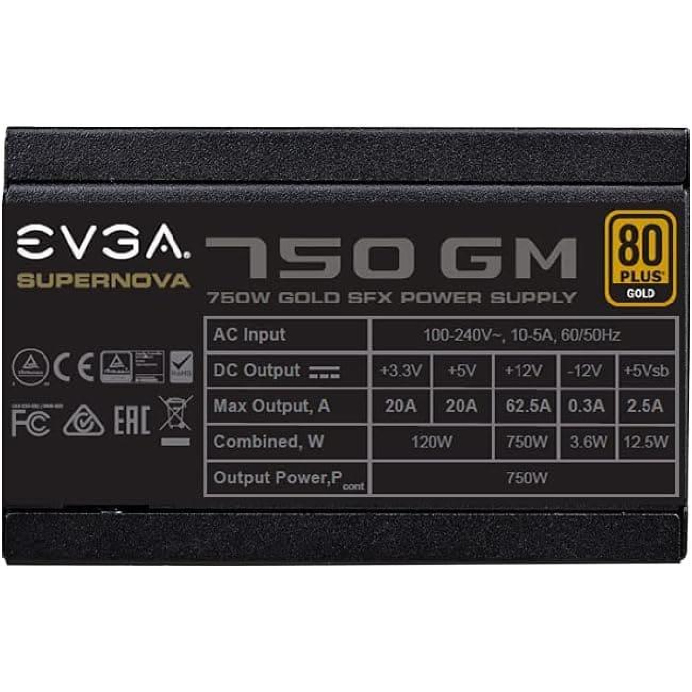 Блок живлення EVGA SuperNOVA 750 GM 750W SFX (123-GM-0750-X1) Б/в